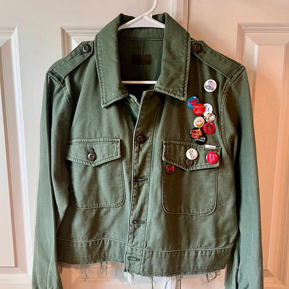 Mother Denim Cropped Veteran Jacket